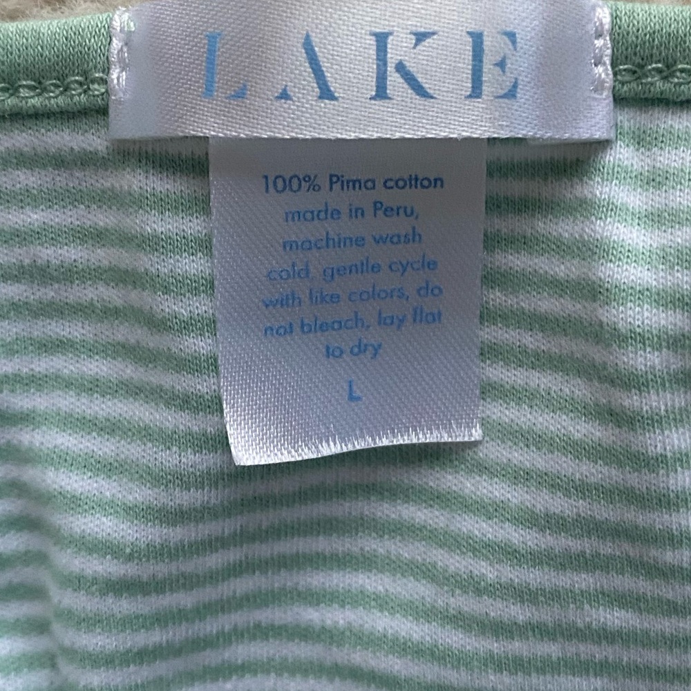 Lake Pajamas Pima Maternity Nightgown L